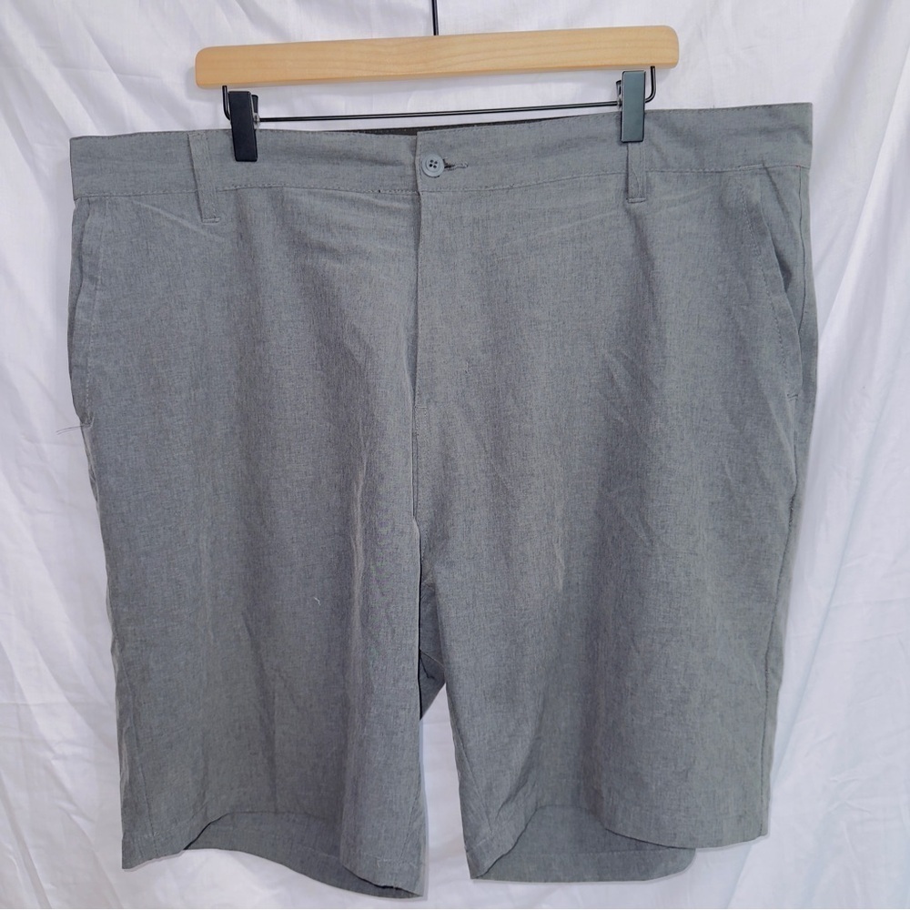 Surf Style Performance Gray Flat Front Hybrid Shorts size 40 waist